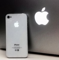 Kit logo luminescent - iPhone 4S blanc