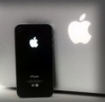 Kit logo luminescent - iPhone 4S noir